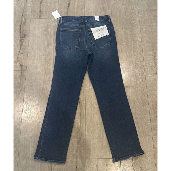 NEW Good American Women’s Straight Leg Jeans Indigo Size 6/28 - Picture 8 of 10
